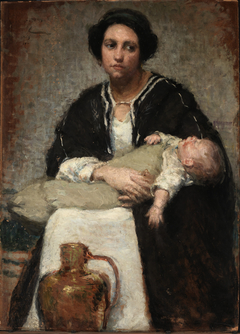 Mother and Sleeping Baby by Alice Pike Barney