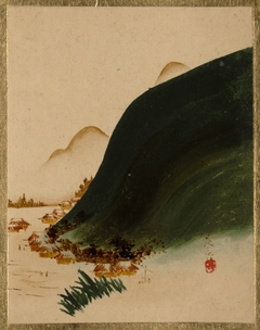 Mountains and Houses by Shibata Zeshin