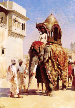 Mughal Elephant by Edwin Lord Weeks