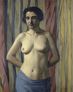 Nude with Blue Sash by Félix Vallotton