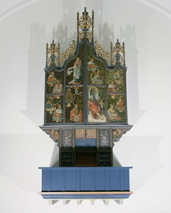 Organ from the Dutch Reformed Church at Scheemda with depiction of Jesse Tree by Johannis Emedensis