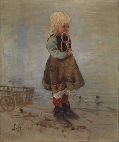 Pike med vogn og smørkringle by Frithjof Smith-Hald