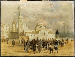 Place du Gouvernement à Alger by Adrien Dauzats