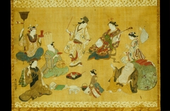 Pleasure Quarter Party as Mitate of Seven Gods of Good Luck by Okumura Masanobu