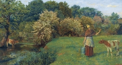 Poll the Milkmaid by Arthur Hughes