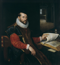 Portrait of a Sitting Man Leafing Through a Book by Lavinia Fontana