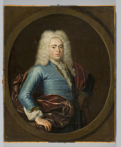 Portrait of a young man in a wig by Krzysztof Lubieniecki