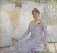 Portrait of Anna de Weert by Emile Claus