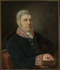 Portrait of Augustyn Minasowicz, painter's father by Jan Klemens Minasowicz