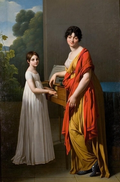 Portrait of Germaine Faipoult de Maisoncelle and Her Daughter Julie Playing the Spinet by Gioacchino Giuseppe Serangeli