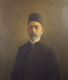 Portrait of Hossein Pirnia by Ali Mahmudi