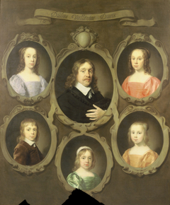 Portrait of John Beck and his five children by Cornelis Janssens van Ceulen