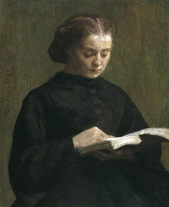 Portrait of Mademoiselle Marie Fantin-Latour by Henri Fantin-Latour