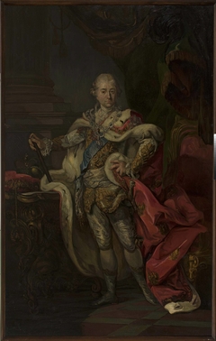 Portrait of Stanisław August in the coronation costume by Marcello Bacciarelli