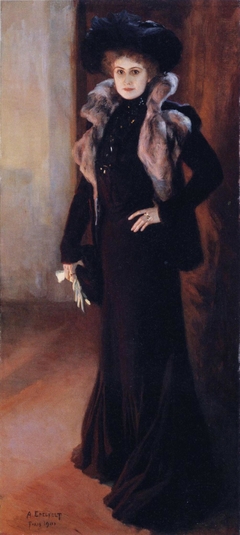 Portrait of the Opera Singer Aino Ackté ; Portrait of the Singer Aino Ackté by Albert Edelfelt