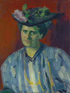 Porträt Hedwig Kubin by Alexej von Jawlensky