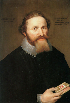 Portret van Augustinus de Wolff by Maria de Grebber