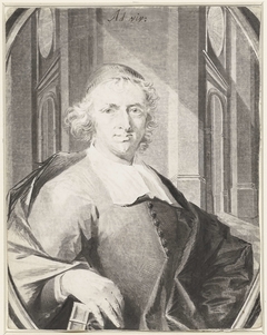 Portret van een onbekende geestelijke, driekwart naar rechts by Unknown Artist