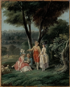 Promenade dans un parc by Jean Baptiste Hilaire