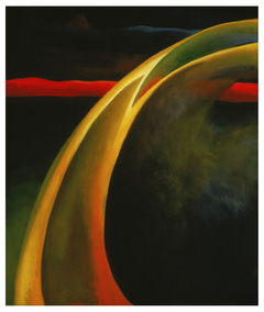 Red and Orange Streak by Georgia O'Keeffe