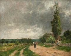 Road to Deauville by Eugène Louis Boudin