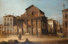 Rome: The Temple of Antoninus and Faustina by Canaletto