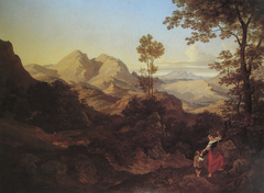 Römische Gebirgslandschaft (bei Olevano) by Ernst Fries