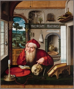 Saint Jerome in His Study by Joos van Cleve