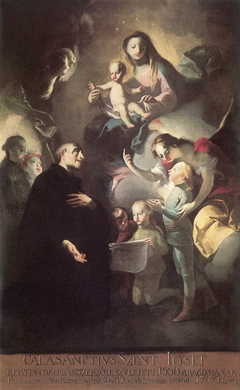 Saint Joseph Calasantius before the Virgin by Felix Ivo Leicher