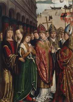 Saint Rumbold Taking Leave of his Parents by Anonymous