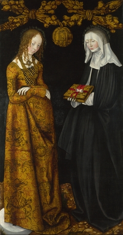 Saints Christina and Ottilia by Lucas Cranach the Elder