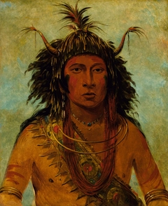 Say-say-gon, Hail Storm, War Chief by George Catlin