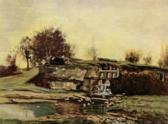 Schleuse im Tal von Optevoz by Charles-François Daubigny