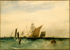 Seapiece: Off the French Coast by Richard Parkes Bonington