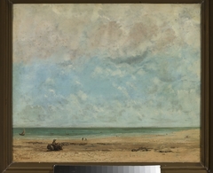 Seaside landscape by Gustave Courbet