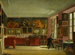 Self-portrait in a room by Aleksander Kokular