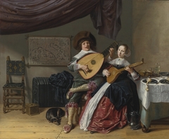 Self-Portrait with Judith Leyster: Duet by Jan Miense Molenaer