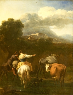 Shepherd and Shepherdess by Nicolaes Pieterszoon Berchem