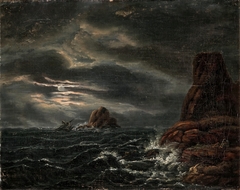 Shipwreck on a Northern Coast by Johan Christian Dahl