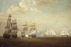 Sir Robert Calder's Action off Cape Finisterre by Nicholas Pocock