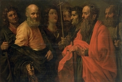 St James the Less, Sts Peter, Paul, John, Thomas, Philip, Judas and Thaddeus the Apostles by Giuseppe Vermiglio