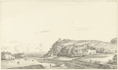 St. Pietersberg aan de Maas, van Maastricht te zien by Gerrit Lamberts