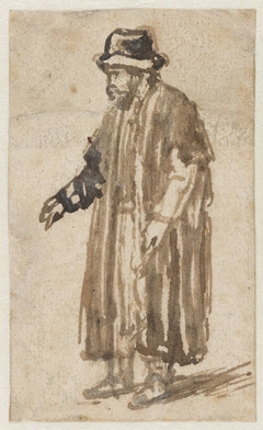 Staande man van opzij by Unknown Artist