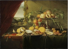 Still Life on a Wooden Table by Jan Davidsz. de Heem