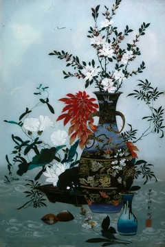 Still Life, Vase & Flowers by Anonymous