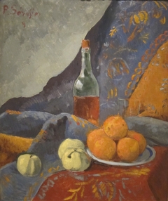 Still Life with Bottle and Fruit by Paul Sérusier