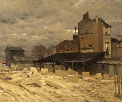 Stone Yard, Old Houses in Paris by Marie Cazin