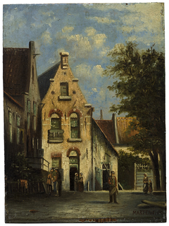 Straatje by Willem Johannes Martens