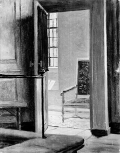 Study from the Interior of Vartov Church in Copenhagen by Christen Dalsgaard