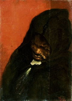 Study of a man in a hood. by Nikolaos Gyzis